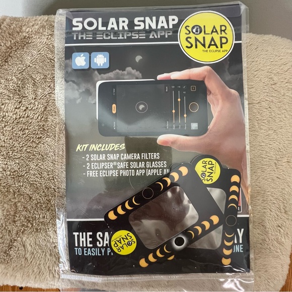 Solar Snap Eclipse Photography Kit Phone Camera Solar Filters + Eclipse Glasses - Picture 2 of 5